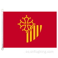 Languedoc-Roussillon flagga 90 * 150cm 100% polyster